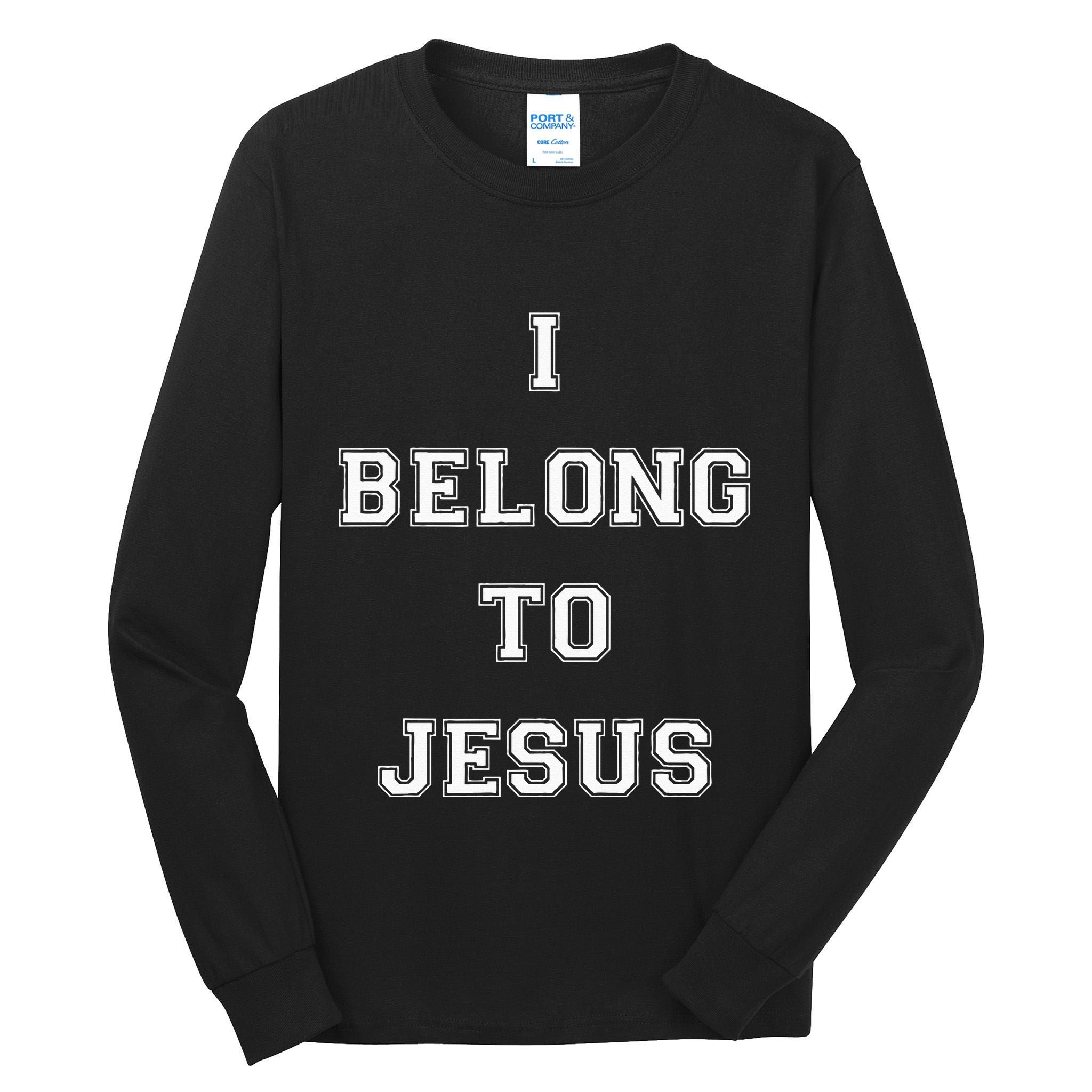 I Belong To Jesus Christian Gym Apparel Christian Dad Tall Long Sleeve T-Shirt