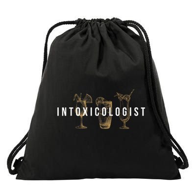 Intoxicologist Bartender Tapster Bartending Bar Pub Owner Drawstring Bag
