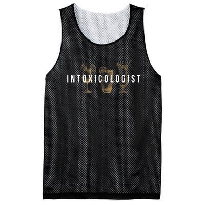 Intoxicologist Bartender Tapster Bartending Bar Pub Owner Mesh Reversible Basketball Jersey Tank