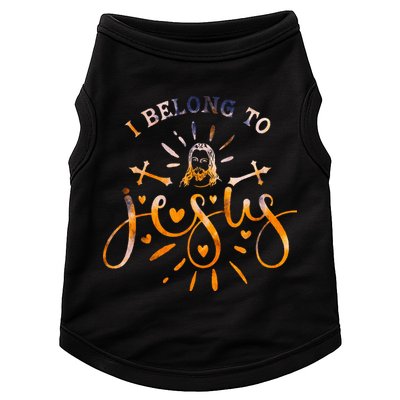I Belong To Jesus Christian Gym Apparel Christian Dad Doggie Tank