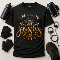 I Belong To Jesus Christian Gym Apparel Christian Dad Cooling Performance Crew T-Shirt