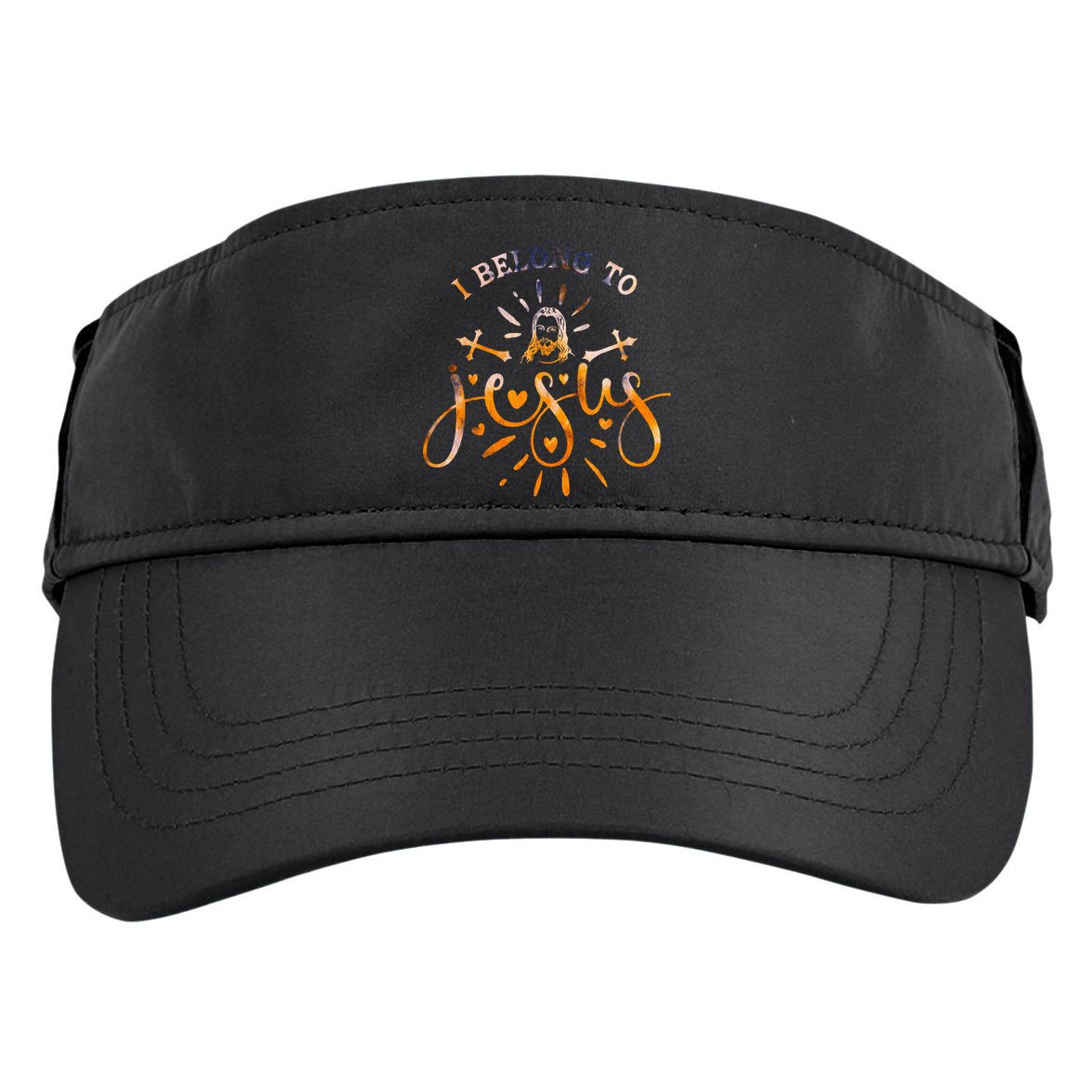 I Belong To Jesus Christian Gym Apparel Christian Dad Adult Drive Performance Visor