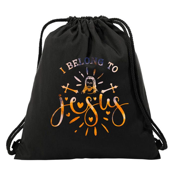 I Belong To Jesus Christian Gym Apparel Christian Dad Drawstring Bag
