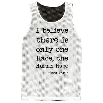 I Believe There Is Only One Race, The Human Race Mesh Reversible Basketball Jersey Tank