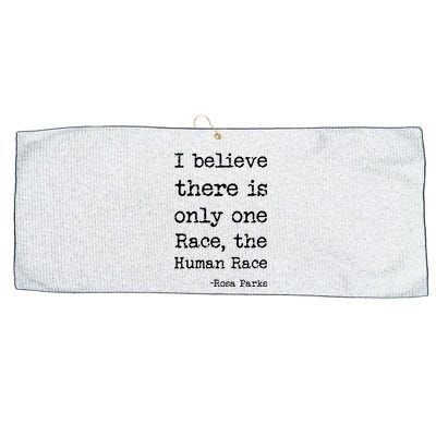 I Believe There Is Only One Race, The Human Race Large Microfiber Waffle Golf Towel