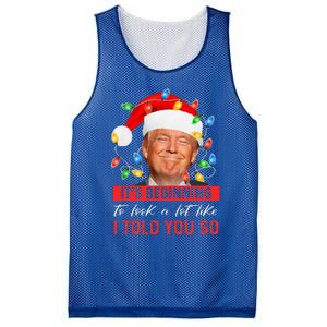 It's Beginning To Look A Lot Like I Told You So Trump Xmas  Mesh Reversible Basketball Jersey Tank