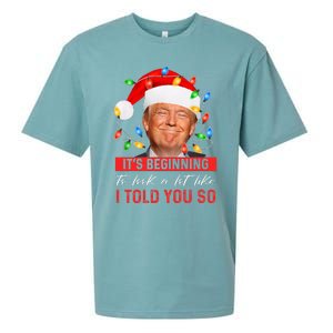 It's Beginning To Look A Lot Like I Told You So Trump Xmas  Sueded Cloud Jersey T-Shirt