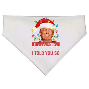 It's Beginning To Look A Lot Like I Told You So Trump Xmas  USA-Made Doggie Bandana