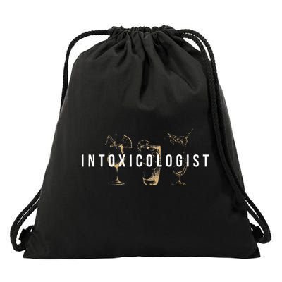 Intoxicologist Bartender Tapster Bartending Bar Pub Owner Drawstring Bag