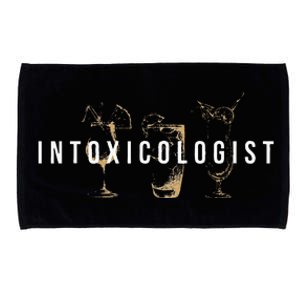 Intoxicologist Bartender Tapster Bartending Bar Pub Owner Microfiber Hand Towel