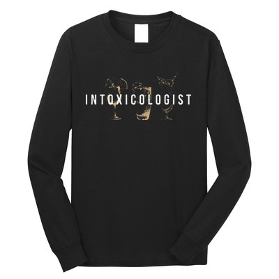 Intoxicologist Bartender Tapster Bartending Bar Pub Owner Long Sleeve Shirt