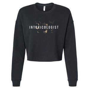 Intoxicologist Bartender Tapster Bartending Bar Pub Owner Cropped Pullover Crew