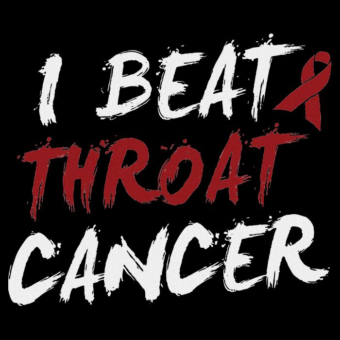 I Beat Throat Cancer T Funny Survivor Cancer Beat Drawstring Bag