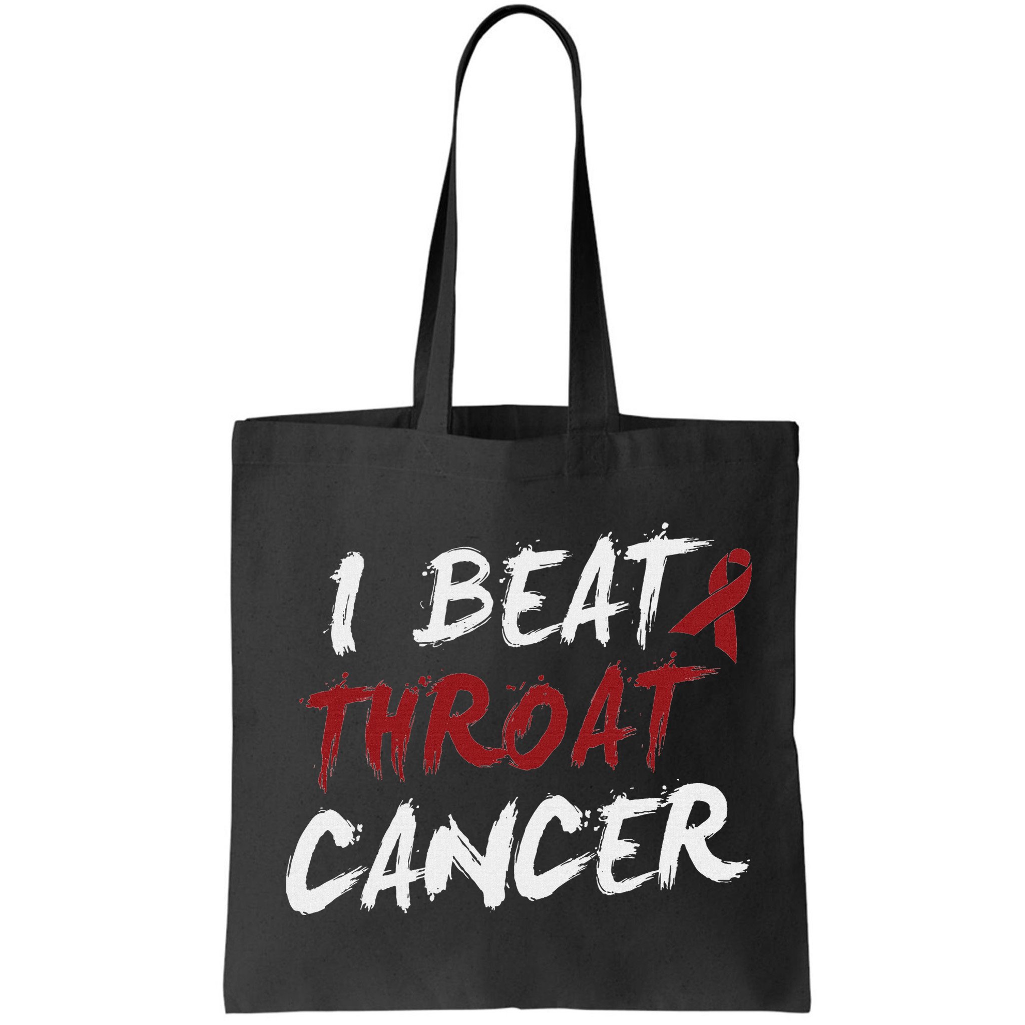 I Beat Throat Cancer T Funny Survivor Cancer Beat Bag