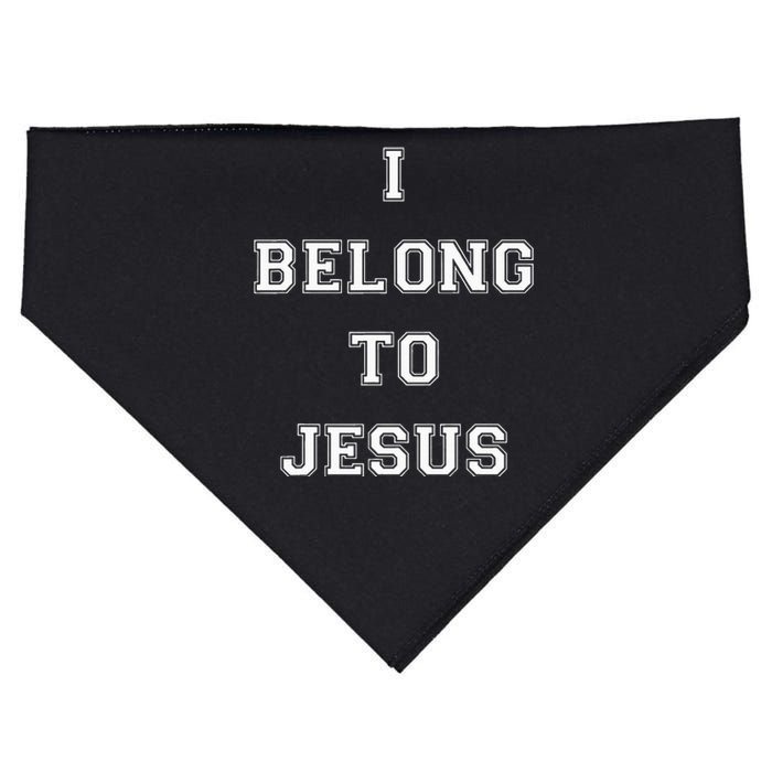 I Belong To Jesus Christian Gym Apparel Christian USA-Made Doggie Bandana