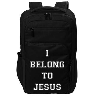 I Belong To Jesus Christian Gym Apparel Christian Impact Tech Backpack