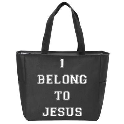 I Belong To Jesus Christian Gym Apparel Christian Zip Tote Bag