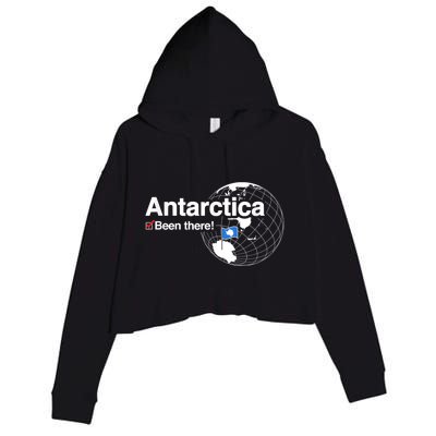 I've Been There Antarctica Funny Gift Crop Fleece Hoodie