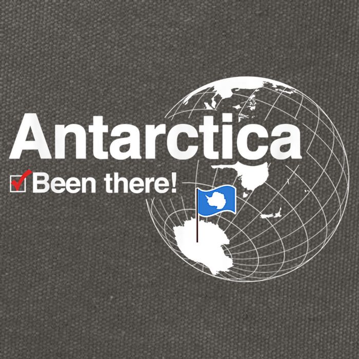 I've Been There Antarctica Funny Gift Cotton Canvas Backpack