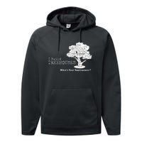 I Build Treehouses WhatS Your Superpower Fun Tree House Performance Fleece Hoodie