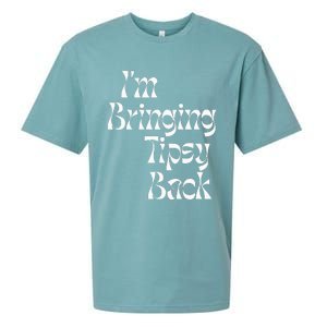 IM Bringing Tipsy Back Funny Sueded Cloud Jersey T-Shirt