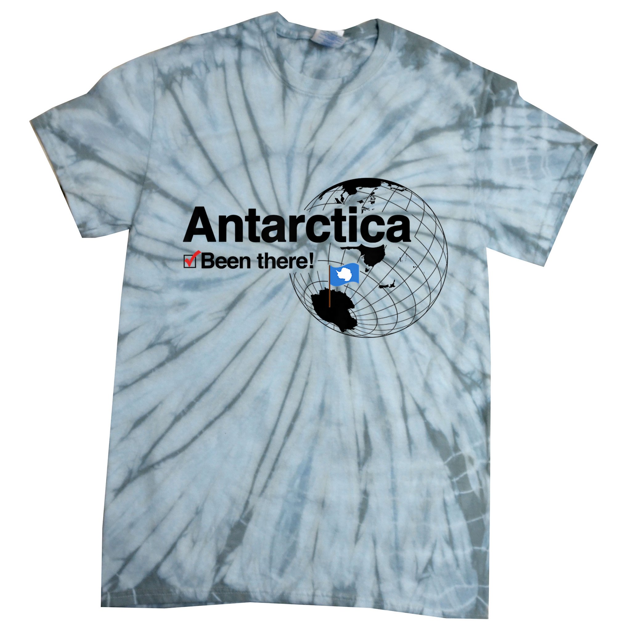 I've Been There Antarctica Travel Gift Tie-Dye T-Shirt