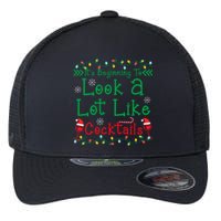 It's Beginning To Look A Lot Like Cocktails Funny Christmas Flexfit Unipanel Trucker Cap