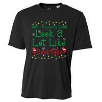 It's Beginning To Look A Lot Like Cocktails Funny Christmas Cooling Performance Crew T-Shirt