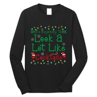 It's Beginning To Look A Lot Like Cocktails Funny Christmas Long Sleeve Shirt