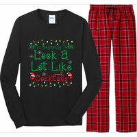 It's Beginning To Look A Lot Like Cocktails Funny Christmas Long Sleeve Pajama Set