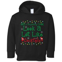 It's Beginning To Look A Lot Like Cocktails Funny Christmas Toddler Hoodie