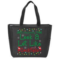 It's Beginning To Look A Lot Like Cocktails Funny Christmas Zip Tote Bag