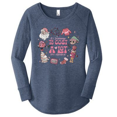 Its Beginning To Cost A Lot Like Christmas Pink Women's Perfect Tri Tunic Long Sleeve Shirt