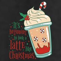 It's Beginning To Look A Latte Like Christmas 7 Panel Mesh Trucker Snapback Hat