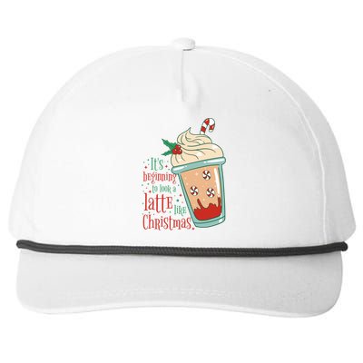 It's Beginning To Look A Latte Like Christmas Snapback Five-Panel Rope Hat