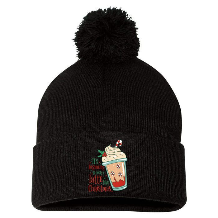 It's Beginning To Look A Latte Like Christmas Pom Pom 12in Knit Beanie