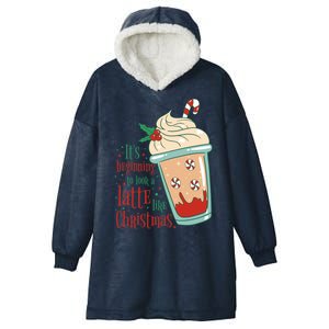 It's Beginning To Look A Latte Like Christmas Hooded Wearable Blanket