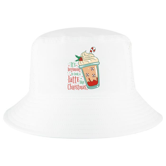 It's Beginning To Look A Latte Like Christmas Cool Comfort Performance Bucket Hat