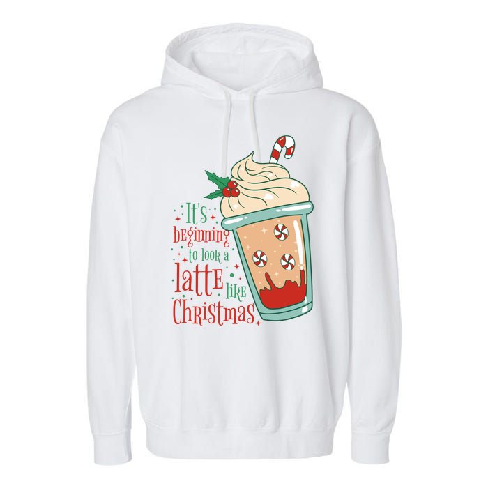 It's Beginning To Look A Latte Like Christmas Garment-Dyed Fleece Hoodie