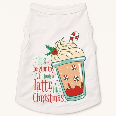 It's Beginning To Look A Latte Like Christmas Doggie Tank