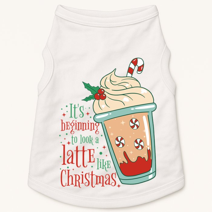 It's Beginning To Look A Latte Like Christmas Doggie Tank