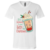 It's Beginning To Look A Latte Like Christmas V-Neck T-Shirt