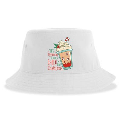 It's Beginning To Look A Latte Like Christmas Sustainable Bucket Hat