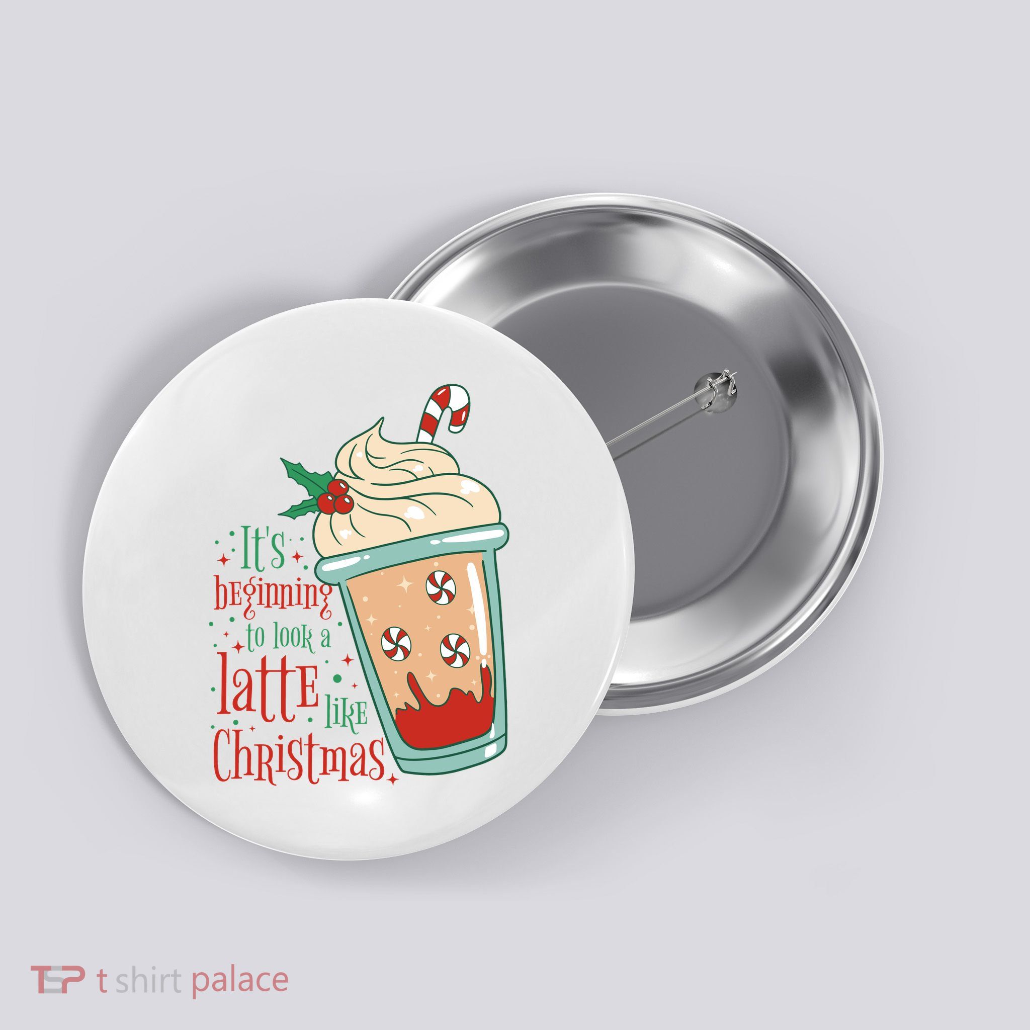 It's Beginning To Look A Latte Like Christmas Button