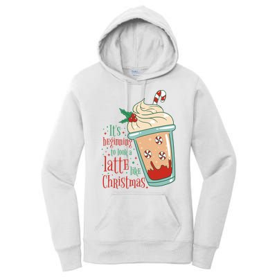 It's Beginning To Look A Latte Like Christmas Women's Pullover Hoodie
