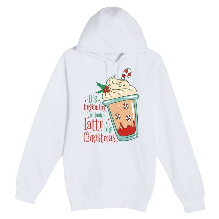 It's Beginning To Look A Latte Like Christmas Premium Pullover Hoodie