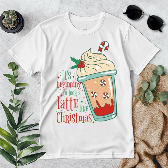 It's Beginning To Look A Latte Like Christmas Premium T-Shirt
