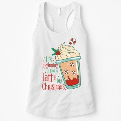 It's Beginning To Look A Latte Like Christmas Womens Tank Top