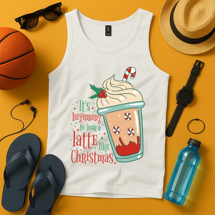 It's Beginning To Look A Latte Like Christmas Tank Top