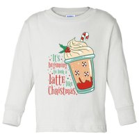 It's Beginning To Look A Latte Like Christmas Toddler Long Sleeve Shirt